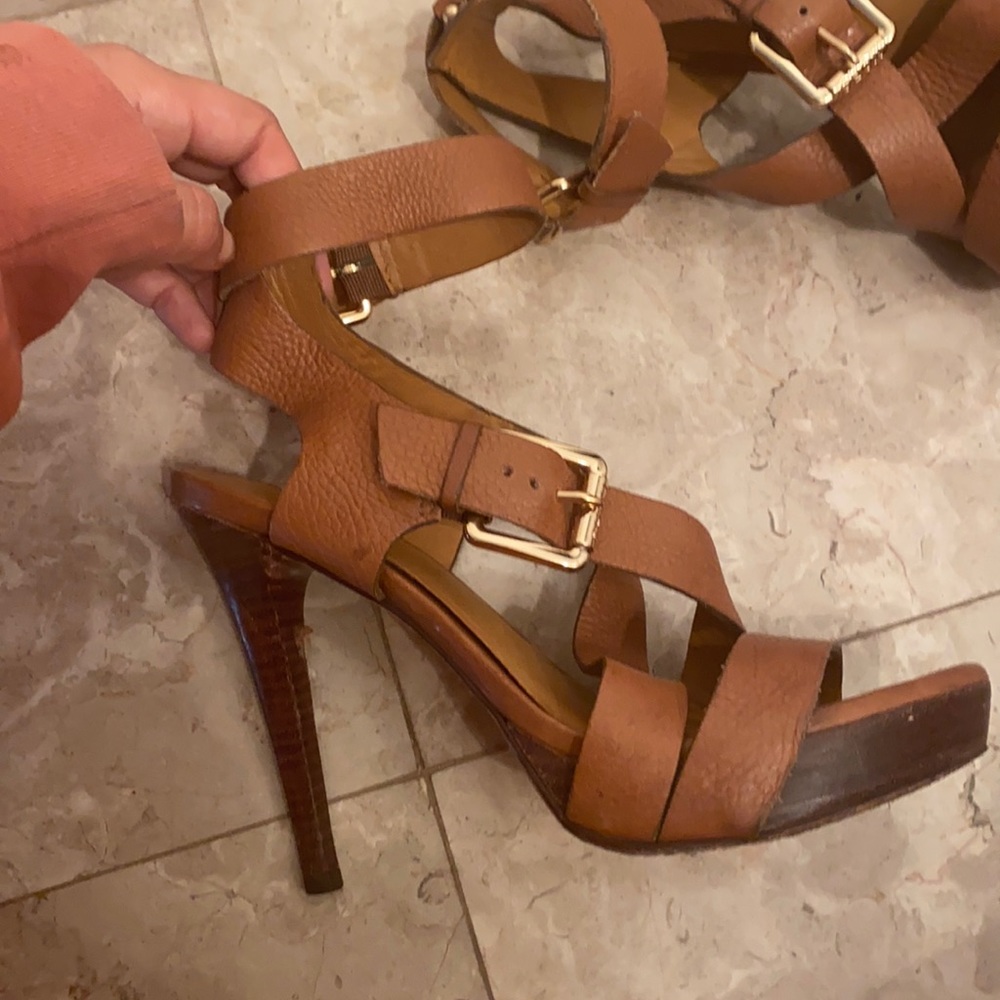 Kors luggage colored platforms